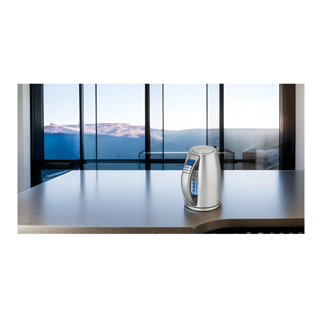 Cuisinart PerfecTemp 1.7-Liter 1500-Watt Stainless Steel Cordless Programmable Kettle with Six Presets, Stay-Cool Handle, and 360-Degree Swivel Power Base With LED display