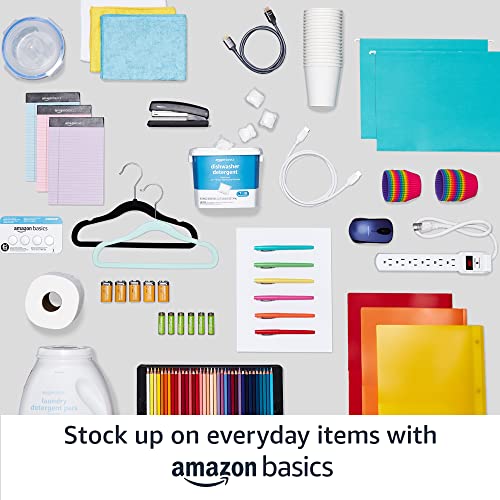 Amazon Basics 3-Shelf Adjustable, Heavy Duty Storage Shelving Unit (250 lbs loading capacity per shelf), Steel Organizer Wire Rack, 23.2" L x 13.4" W x 30" H, Chrome