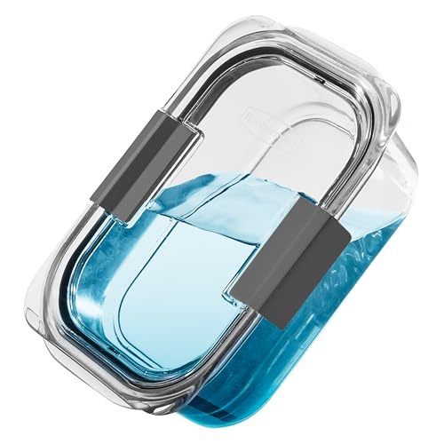 Rubbermaid Brilliance Food Storage Containers, BPA Free, Airtight Lids, Ideal for Lunch, Meal Prep & Leftovers, Set of 5 (3.2 Cup)