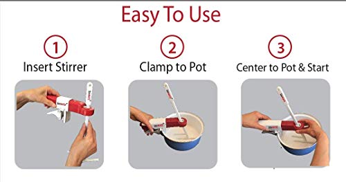 StirMATE Automatic Pot Stirrer GEN 3- Variable Speed, Self-Adjusting, Powerful, Quiet, Cordless