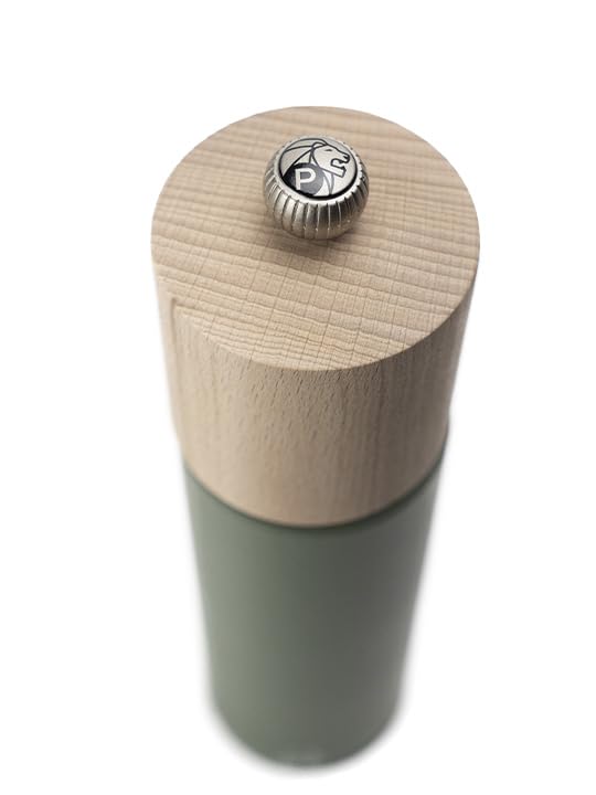 PEUGEOT - Boreal Pepper Mill 8 in/21 cm - Classic Setting - PEFC Certified Beech Wood - Made in France - Fern Green