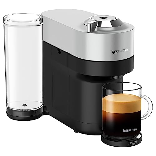 Nespresso Vertuo Pop+ Deluxe Coffee and Espresso Machine by De'Longhi, Silver