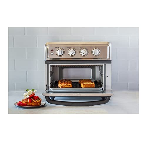 Cuisinart Air Fryer + Convection Toaster Oven, 8-1 Oven with Bake, Grill, Broil & Warm Options, Stainless Steel, TOA-70