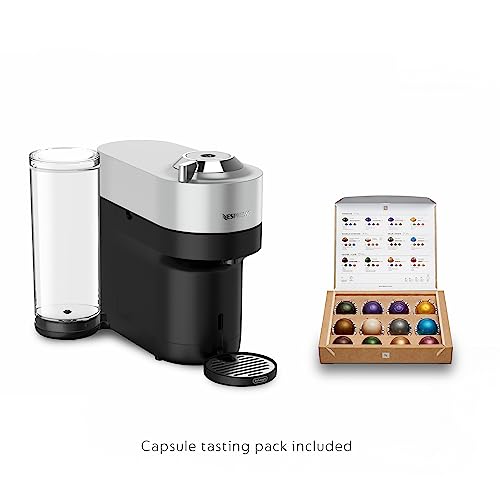 Nespresso Vertuo Pop+ Deluxe Coffee and Espresso Machine by De'Longhi, Silver