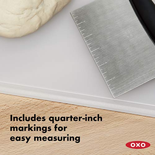 OXO Good Grips Stainless Steel Scraper & Chopper,Silver/Black