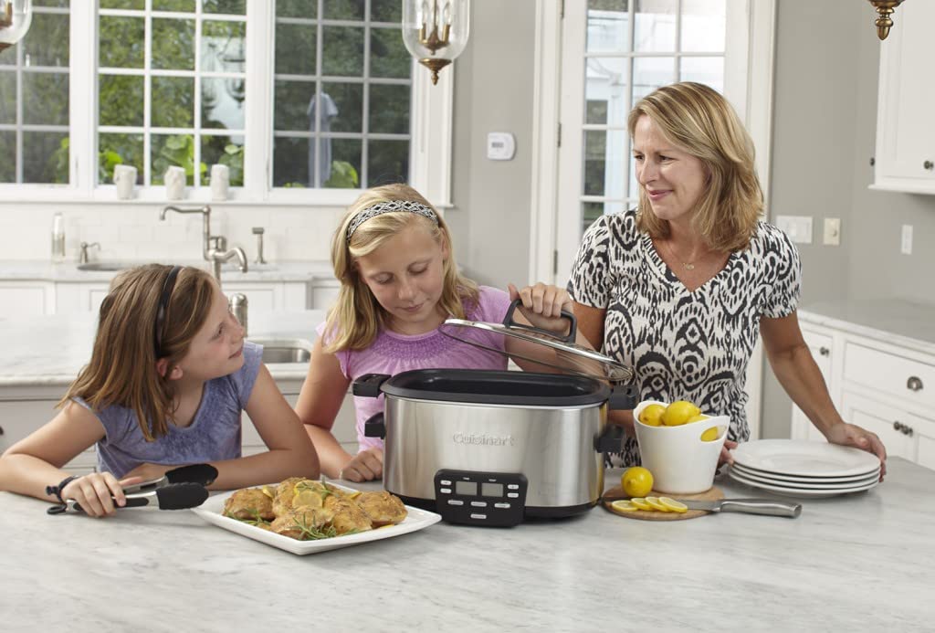 Cuisinart MSC-600 3-In-1 Cook Central 6-Quart Multi-Cooker: Slow Cooker, Brown/Saute, Steamer, Silver