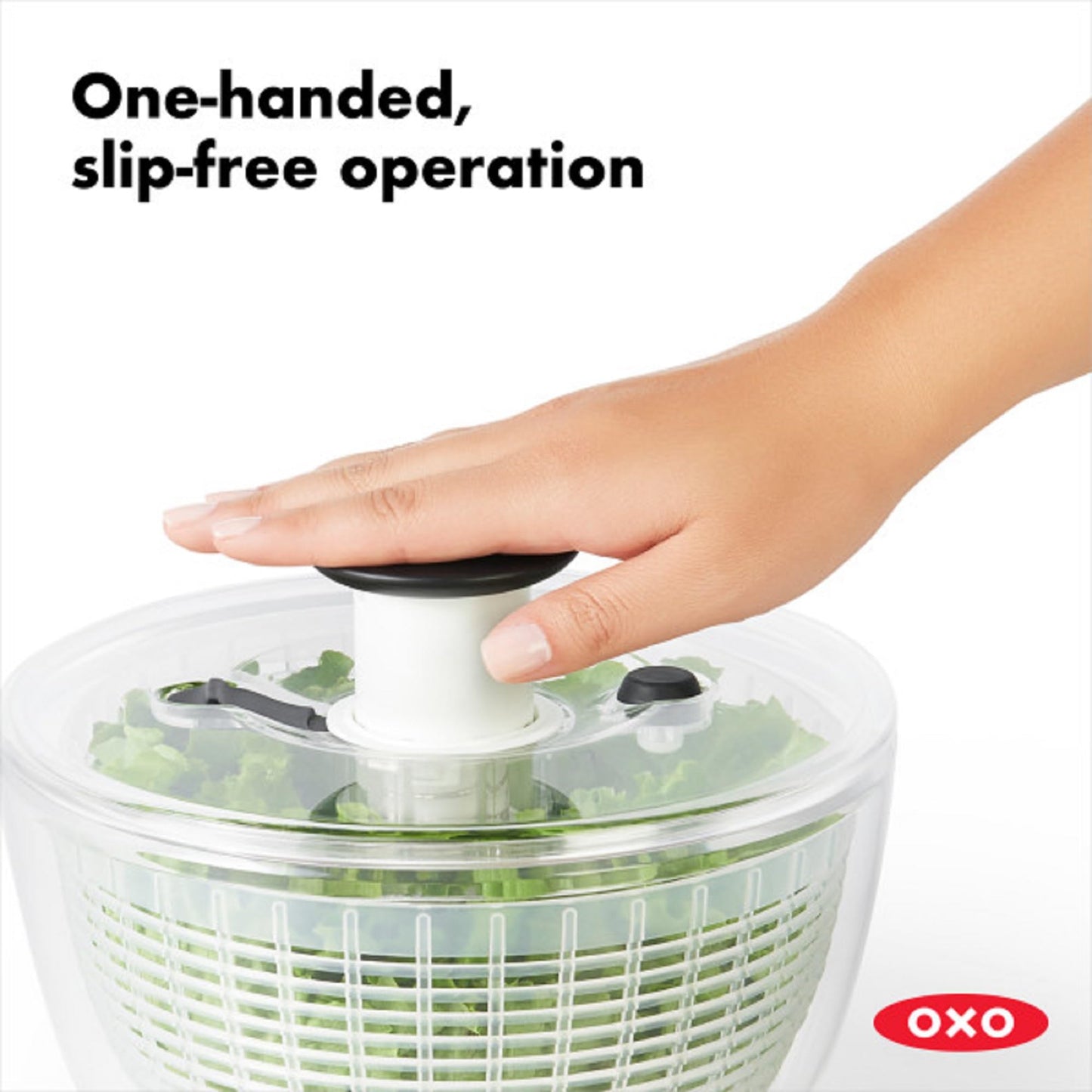 OXO Good Grips Large Salad Spinner - 6.22 Qt., White